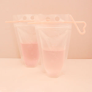 Personalized Drink Pouches with Flexible Straw
